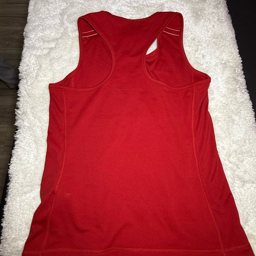 adidas Aeroready Sleeveless Shirt Women's Red Size Xs - Picture 4 of 4